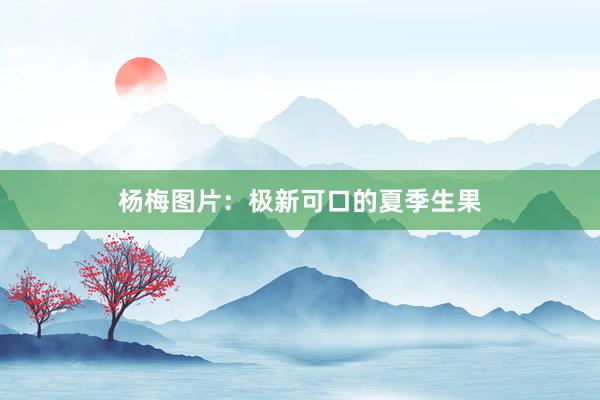 杨梅图片：极新可口的夏季生果